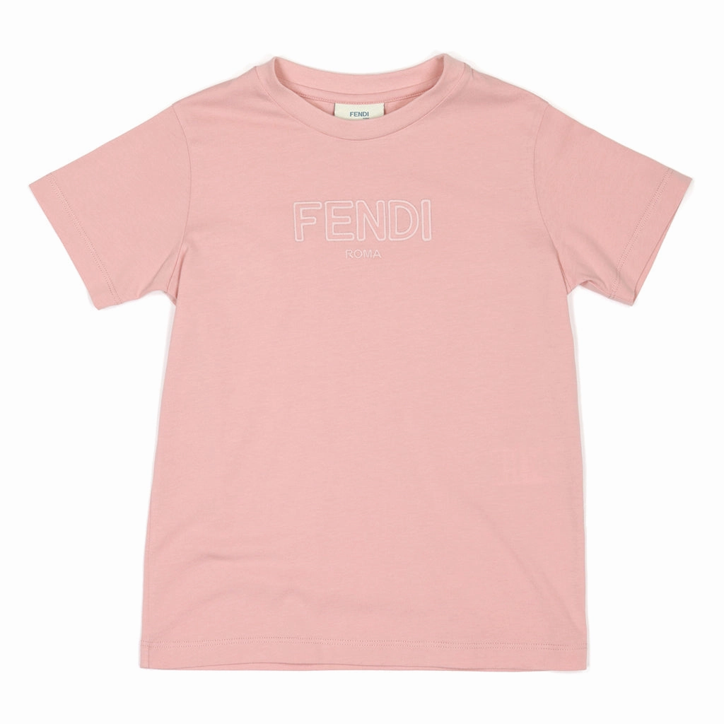 Fendi Kids Logo Print T-shirt Tagless Comfort