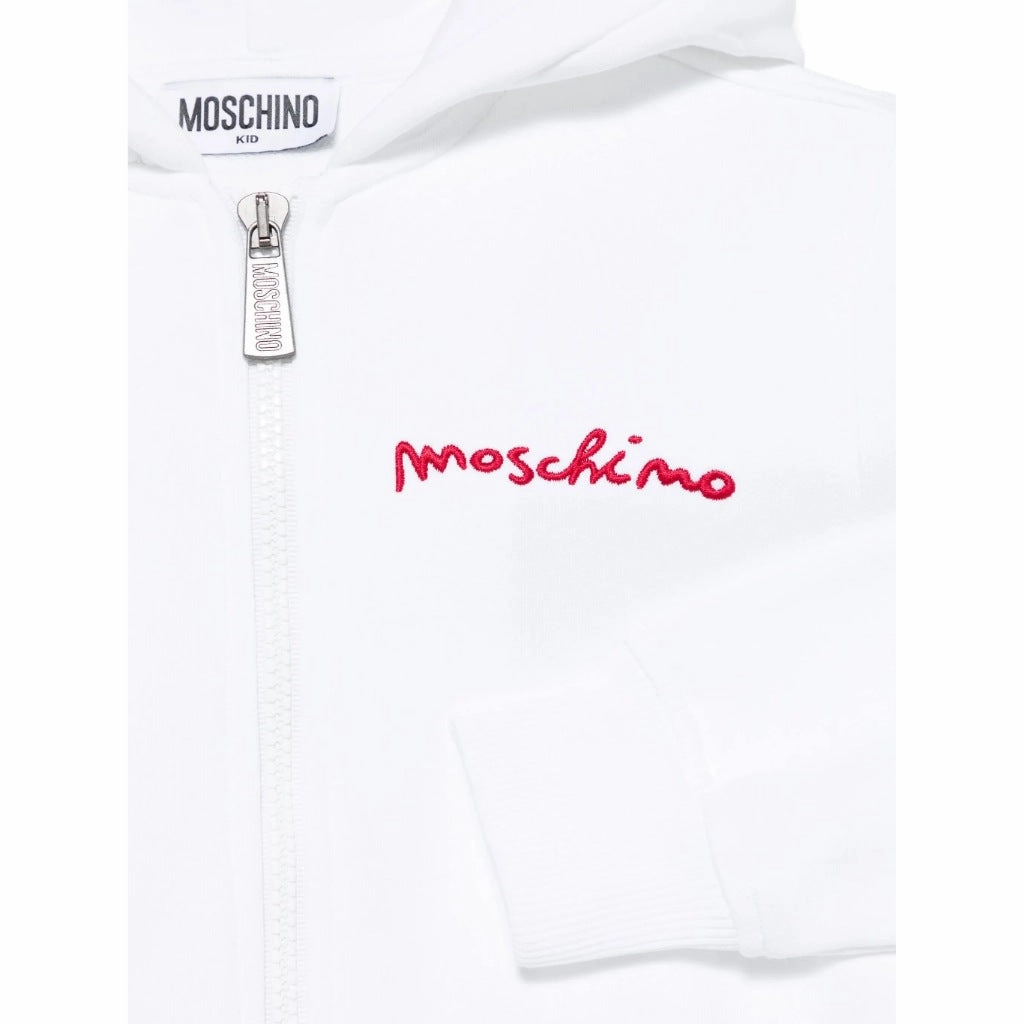 Chill Proof Style Moschino Kids Teddy Graphic Hooded Sweatshirt