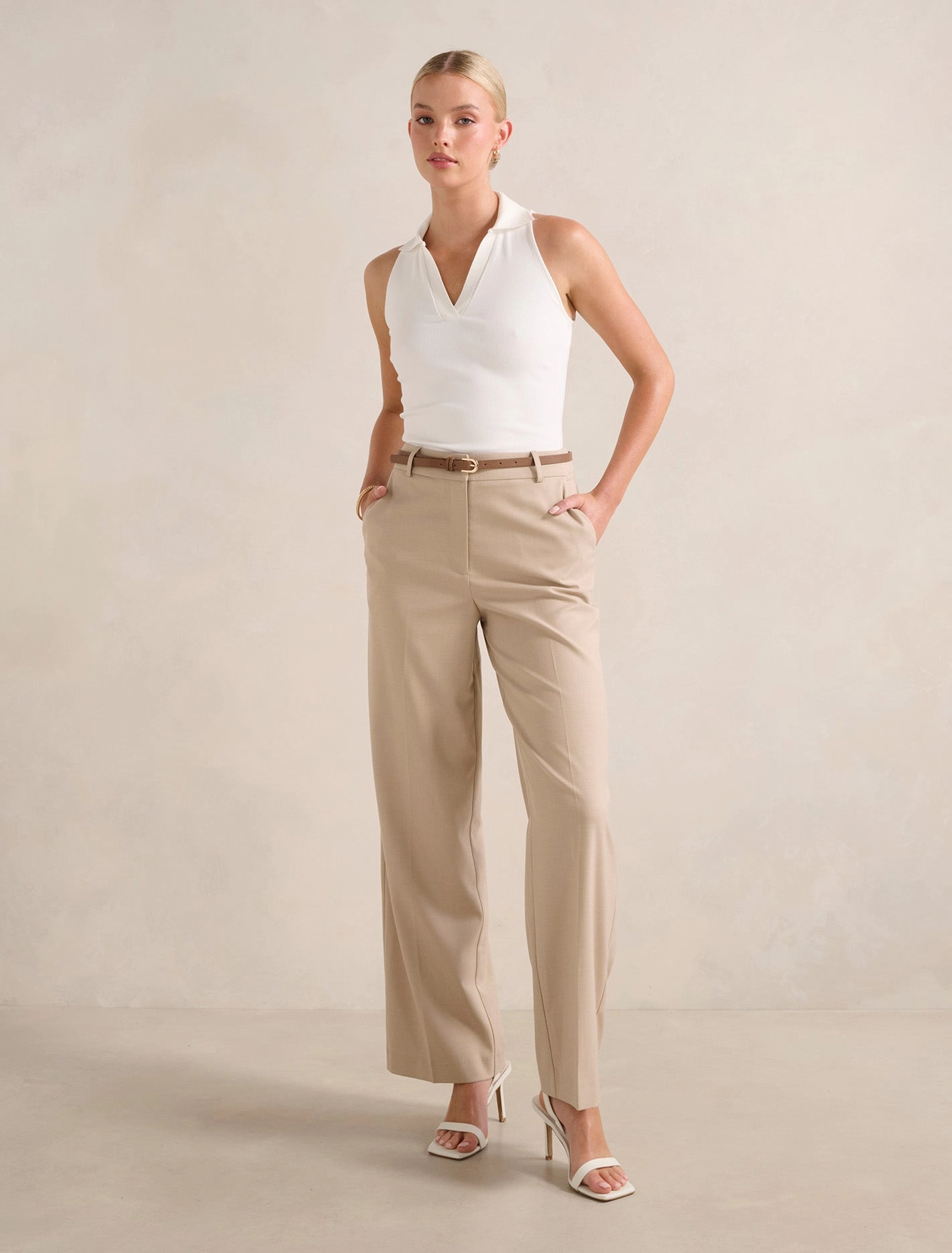 Rhiannon Straight Leg Pants Flexible Performance