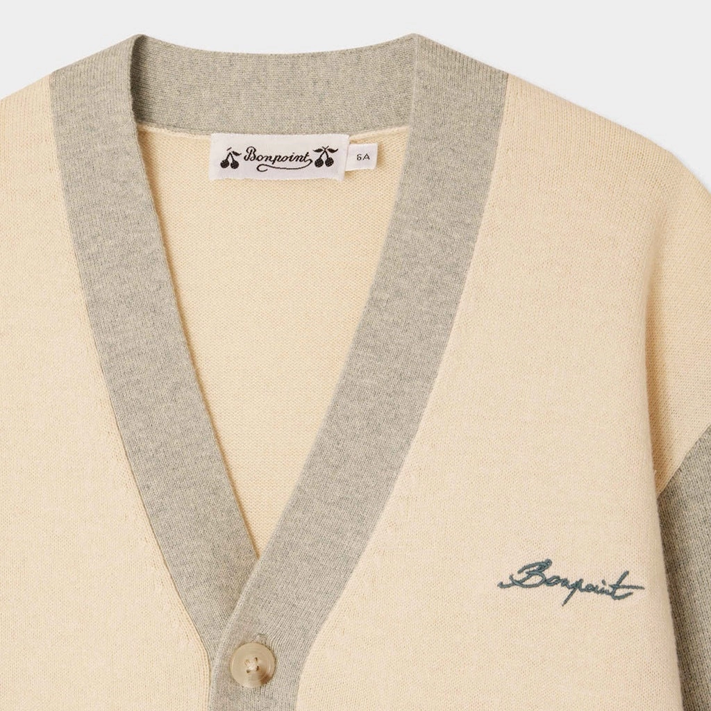 Bonpoint Edouard Cardigan Odor Resistant Fabric Classic Ribbed Cuffs