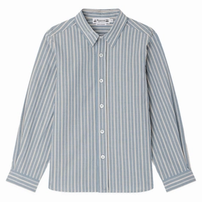 Bonpoint Tangui Shirt Lightweight Knit Layered Collar Structure