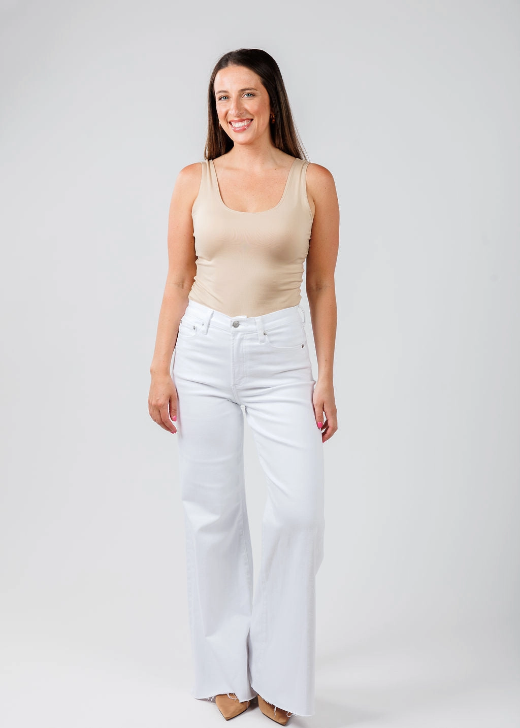 The Classic Micro Tank - Shimmer Cream Military Inspired Sleek Style