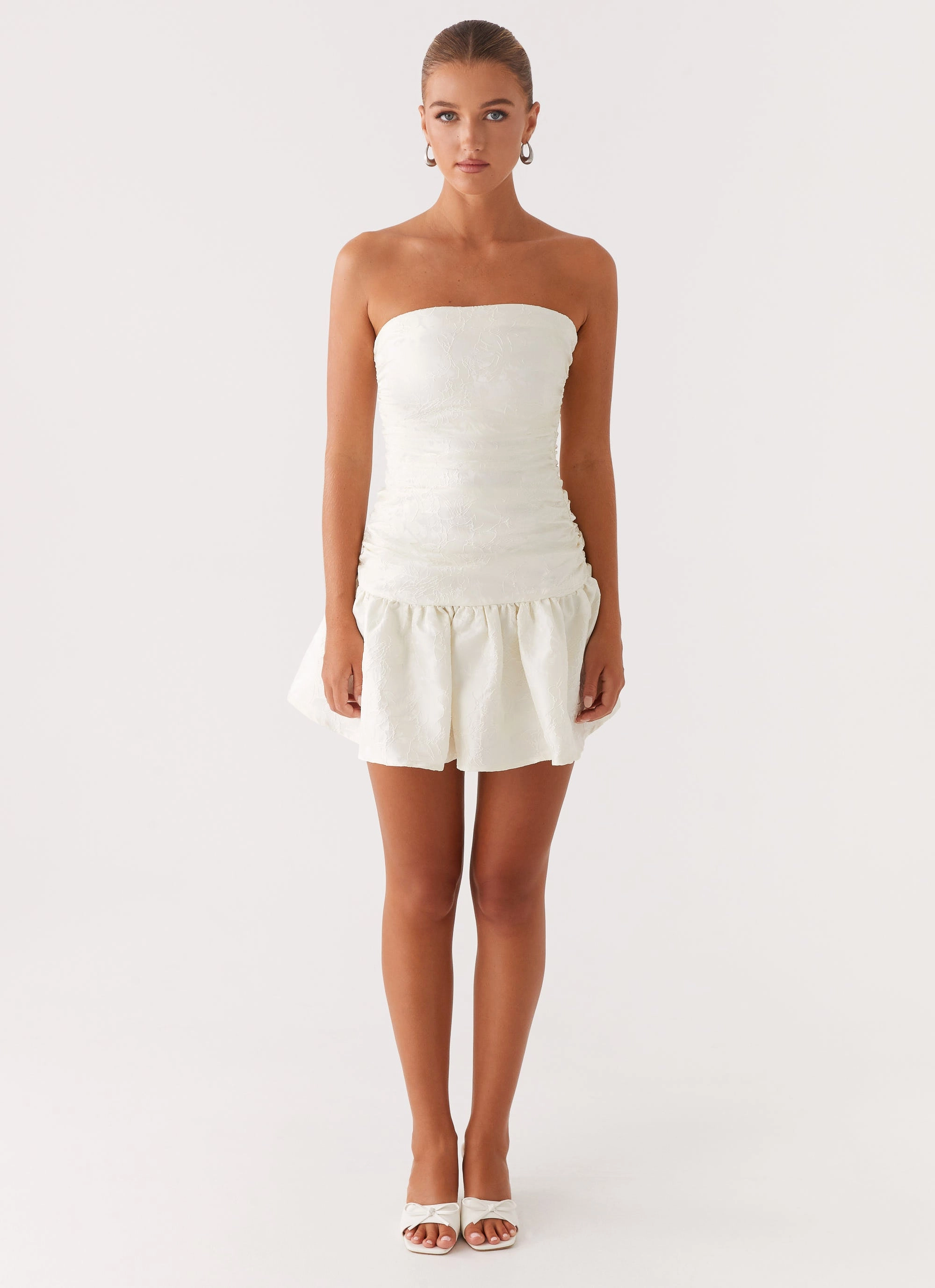 Ray Of Light Mini Dress - White Lounge Feel