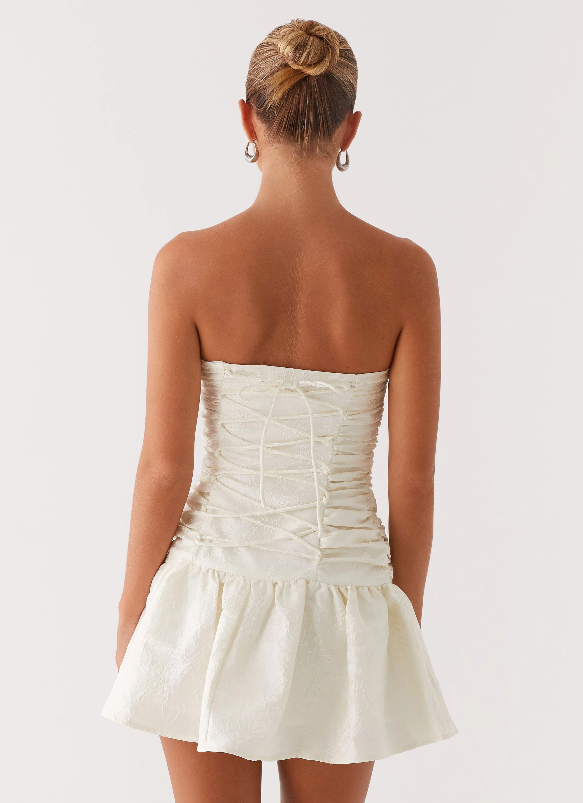 Luxe Touch Layering Comfort Ray Of Light Mini Dress - White