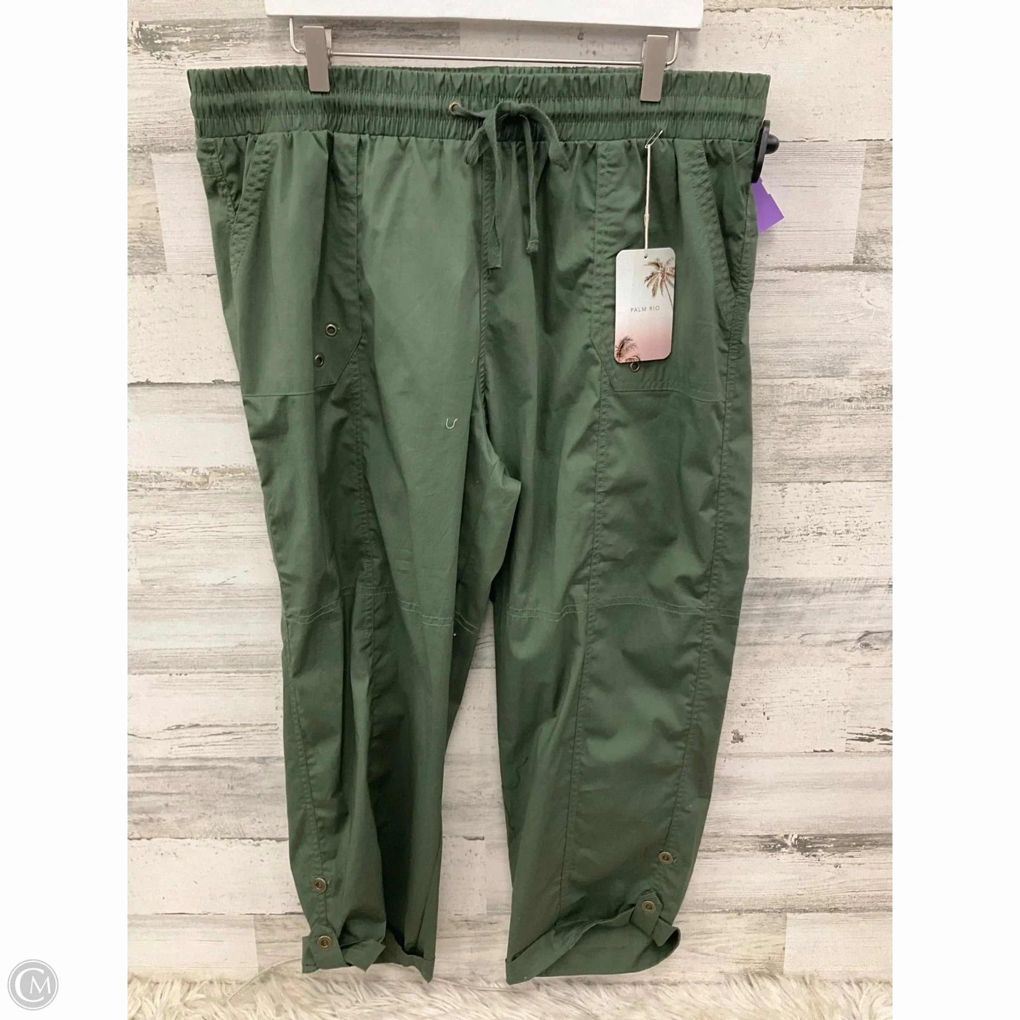 Comfortable Waistband Pants Joggers By Clothes Mentor In Green, Size: 3x