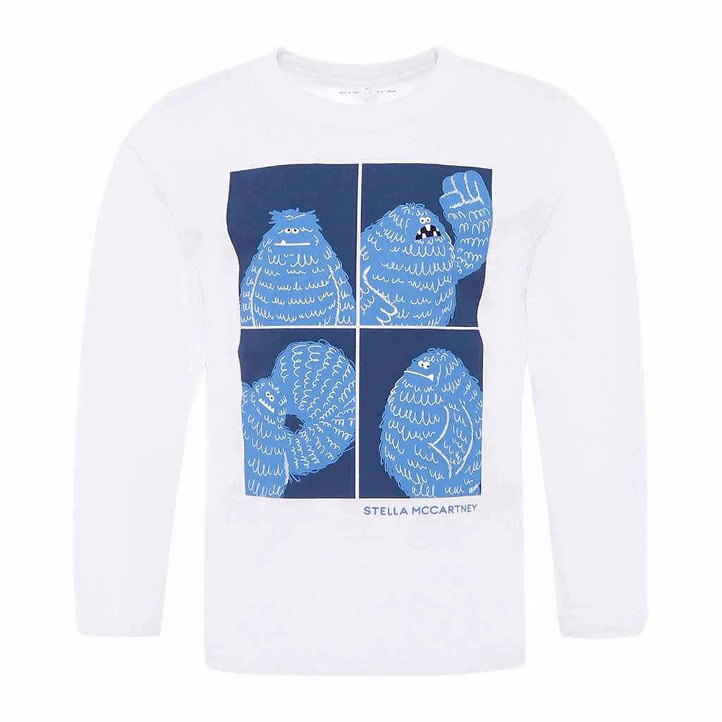 Stella McCartney Kids Yeti Print T-shirt Fit for All Seasons TaglessDesign