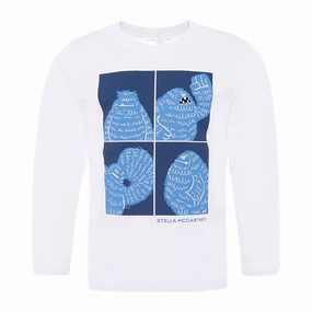 Stella McCartney Kids Yeti Print T-shirt Fit for All Seasons TaglessDesign