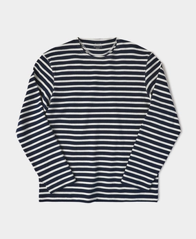 Casual Essentials Wear Breton Striped Jersey Long Sleeve T-Shirt