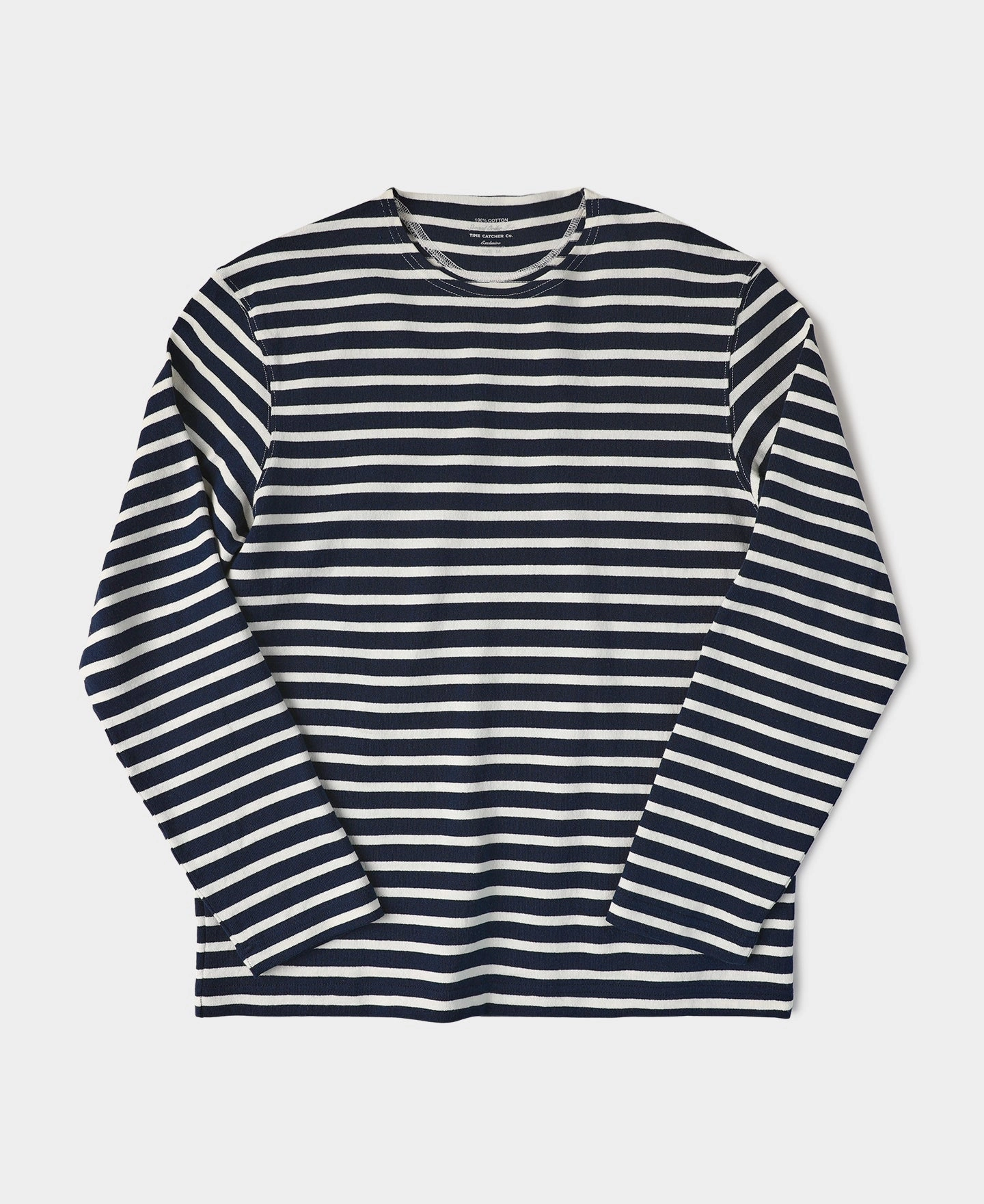 crew neck Breton Striped Jersey Long Sleeve T-Shirt