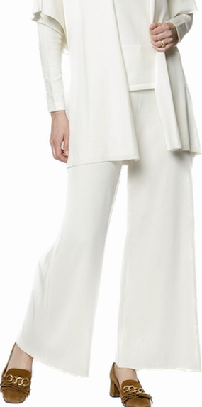 SoftLining Briana Wide-Leg Milano-Knit Pants - Winter White