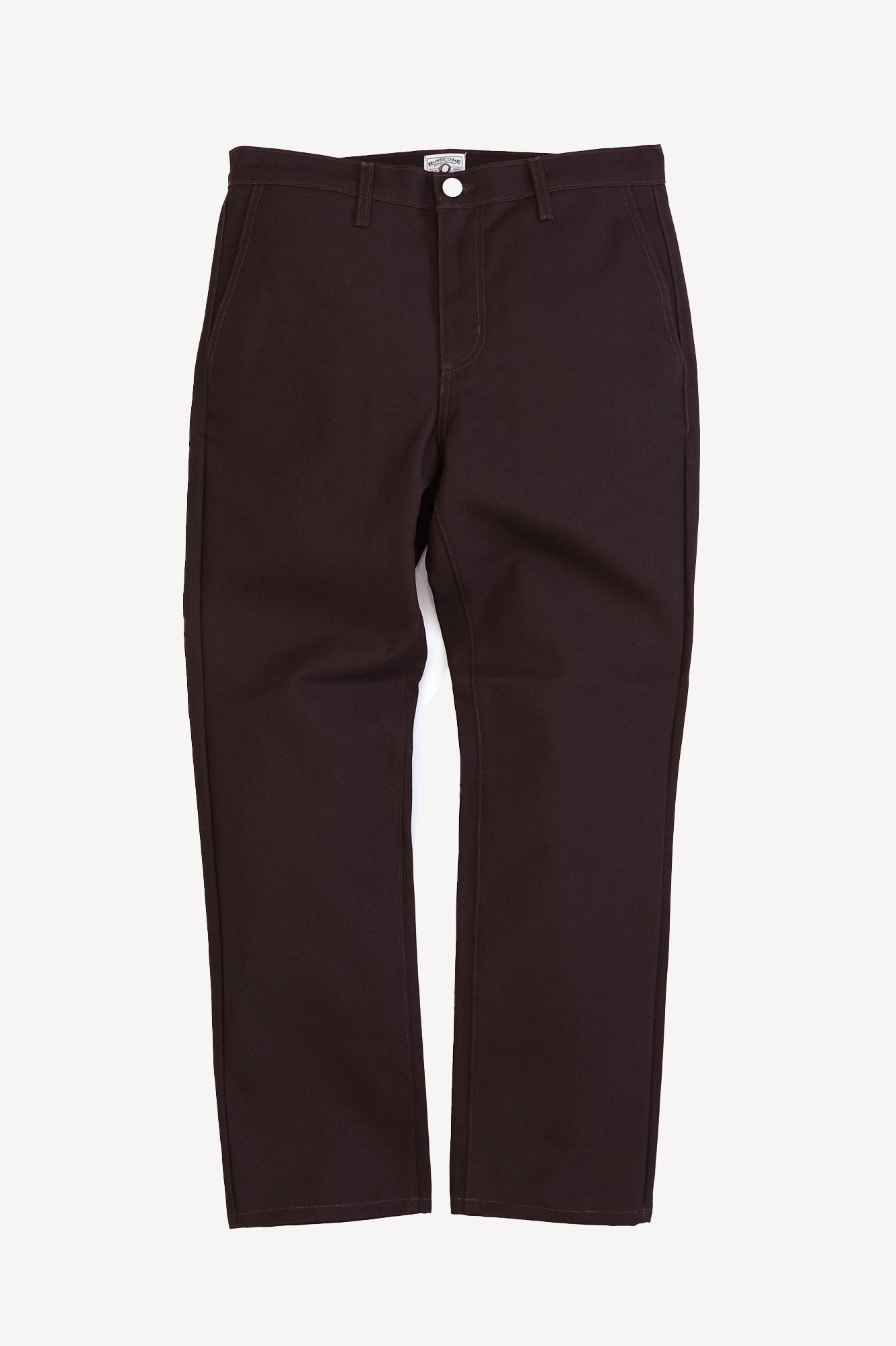 BROWN | CANVAS WORKWEAR CHINO Tagless label Vintage Wash