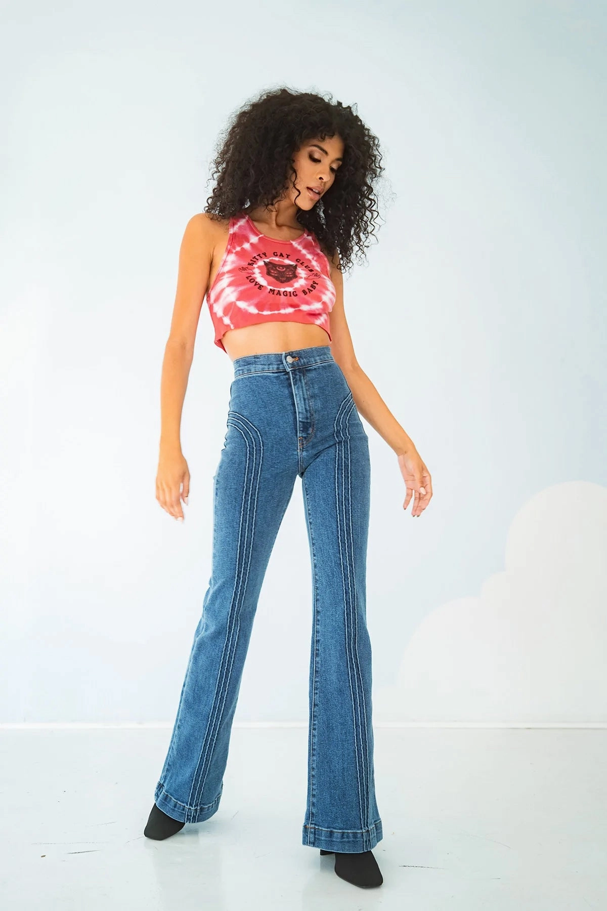 Quick Comfort Design Rollergirl Flares / Blue Clue Wash