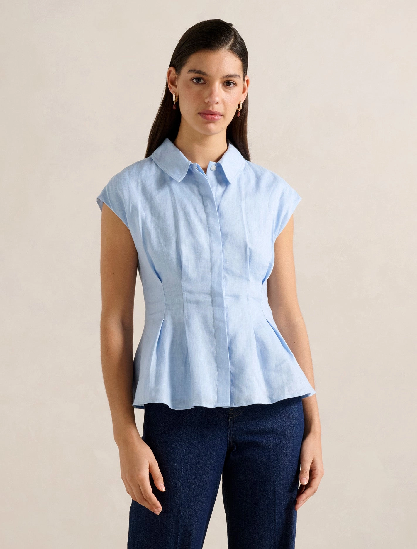 Anti Pilling Finish Carina Pleated Shirt