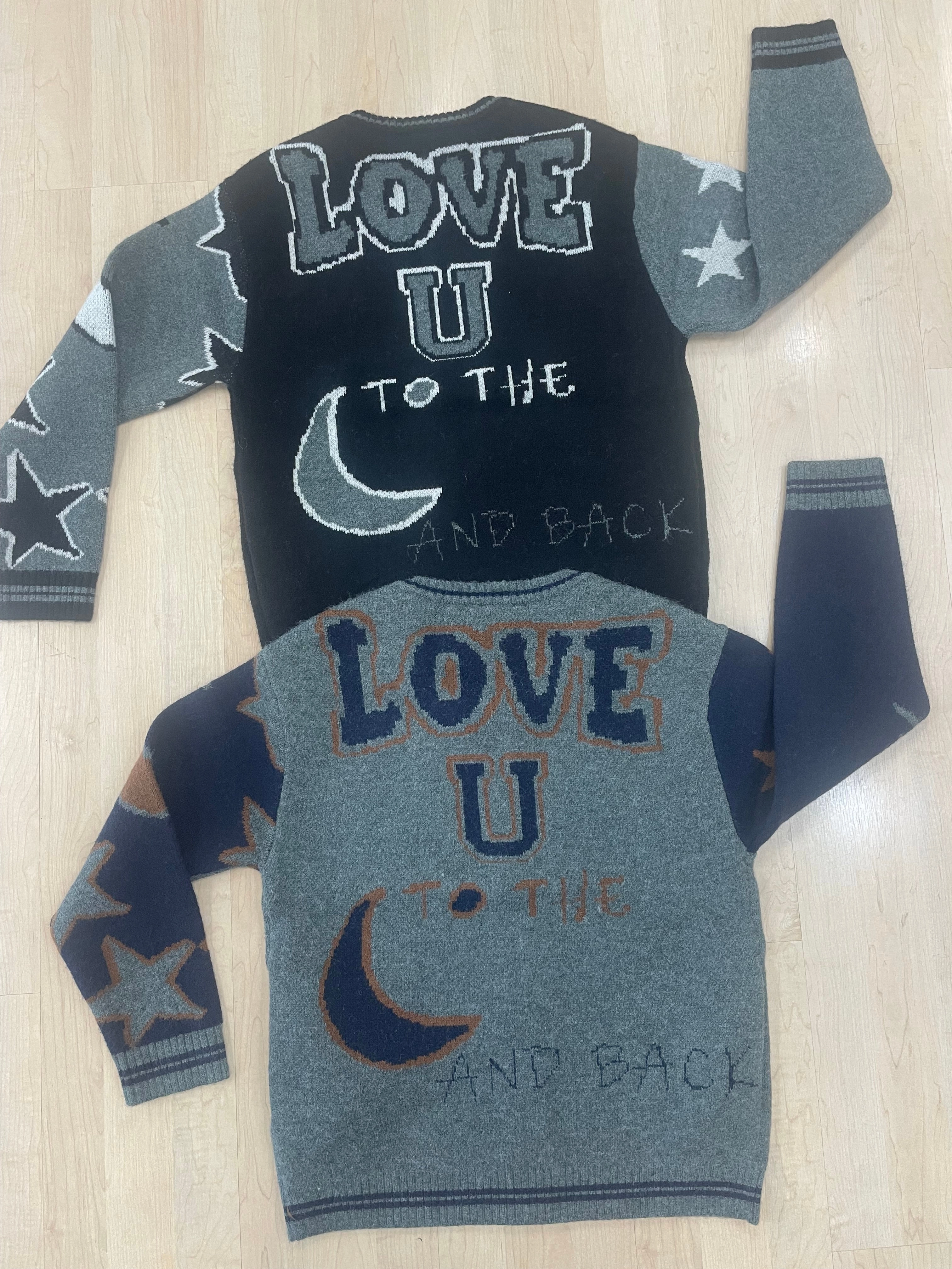 Carre Noir "LOVE U" To The Moon & Back Cardi- 2 Colors Flexible Neckline Anti Static Treatment
