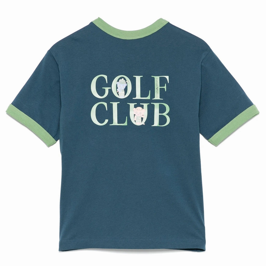 Emporio Armani Junior Graphic Print T-shirt Breathable Performance Wear BreathableMaterial