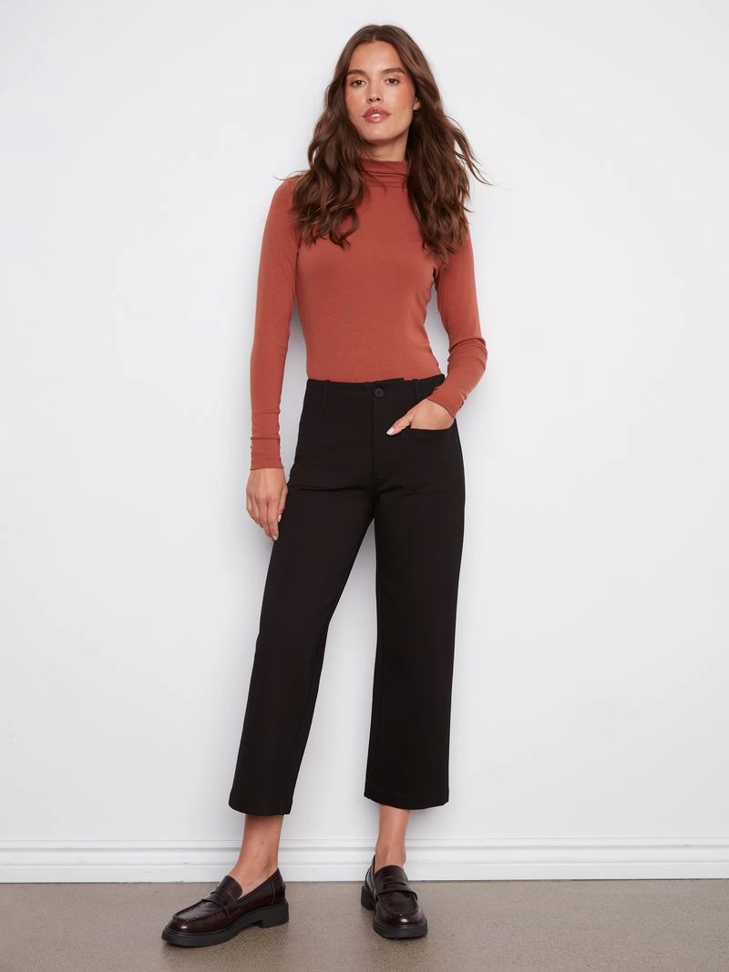 All Fit Charlie B. Wide Leg Ponte Pant