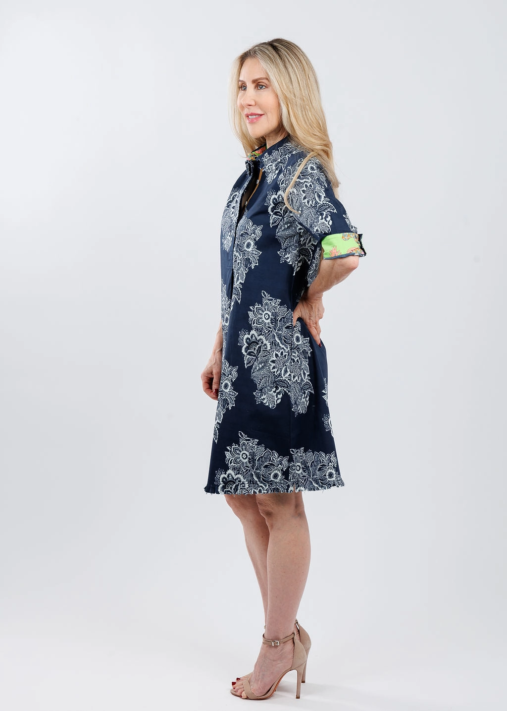 Chatham Dress - Navy White Floral All Inclusive City Bright
