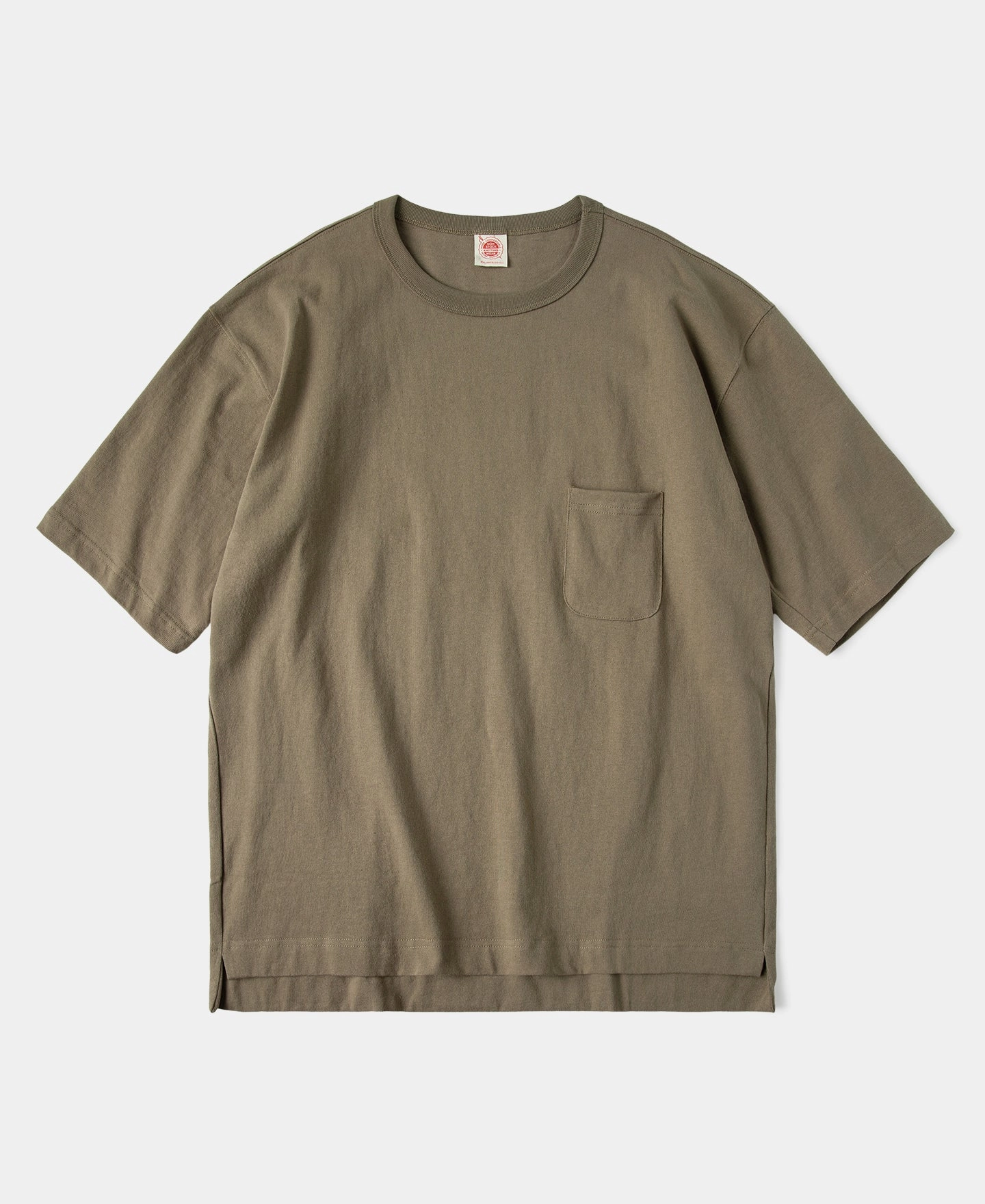 Chilly Layer Chill Wear 9.8 oz Cotton Classic Pocket T-Shirt - Khaki