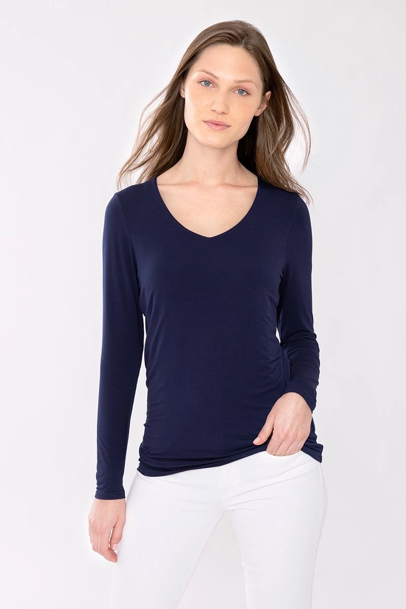 Autumn Look Bamboo Long Sleeve Vee