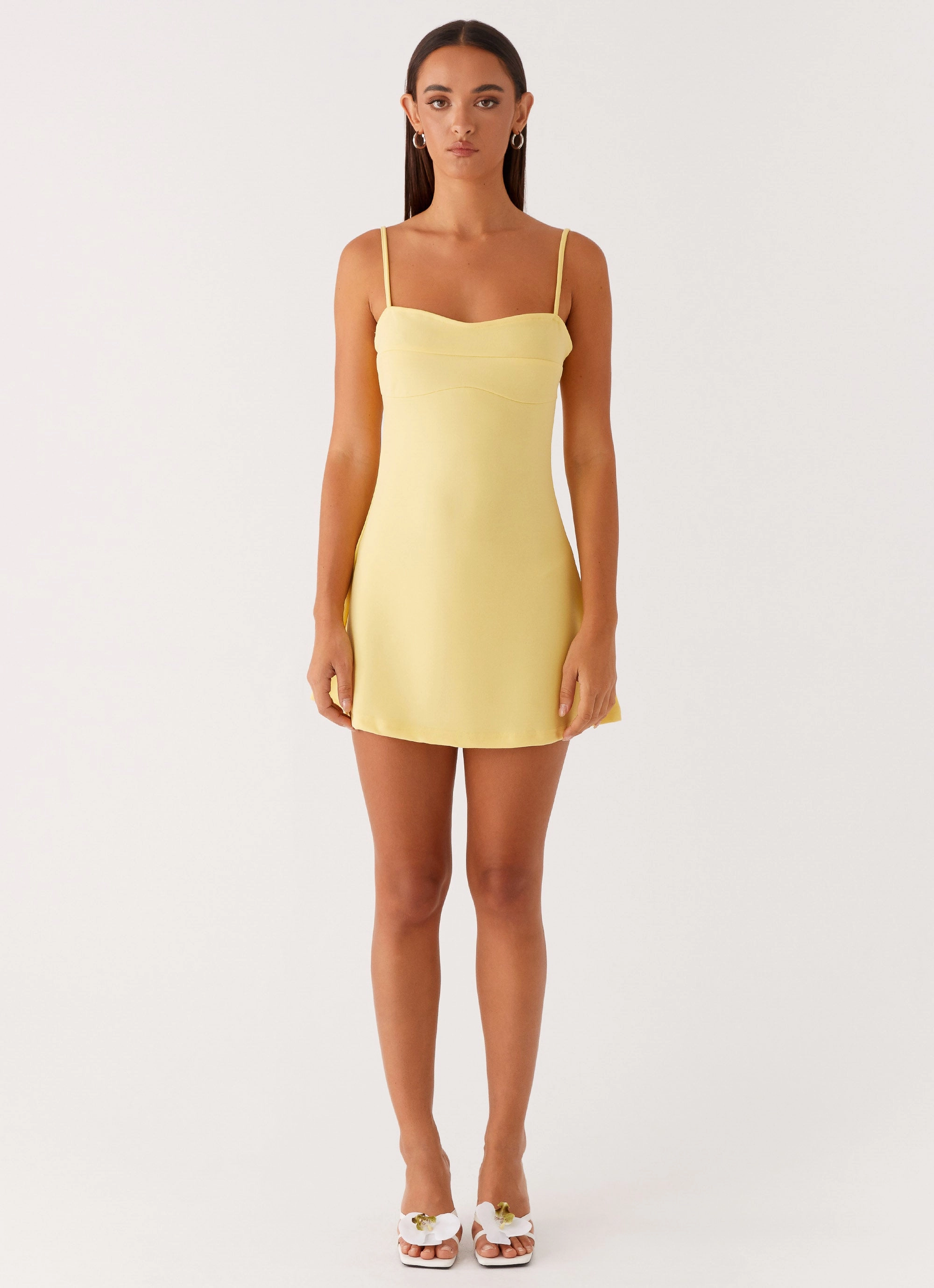 Relaxed and Effortless Cindy Mini Dress - Yellow