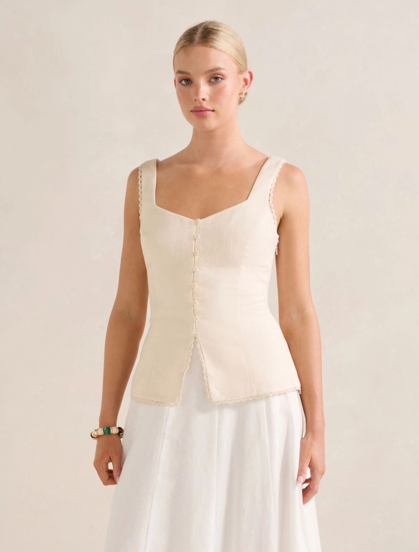 HypoallergenicConstruction Cinzia Trim Detail Top