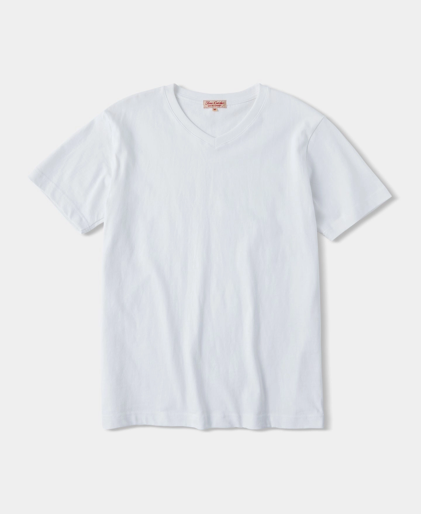 Timeless Wear Easy and Relaxed 7.2 oz Cotton V-Neck Tubular T-Shirt - White