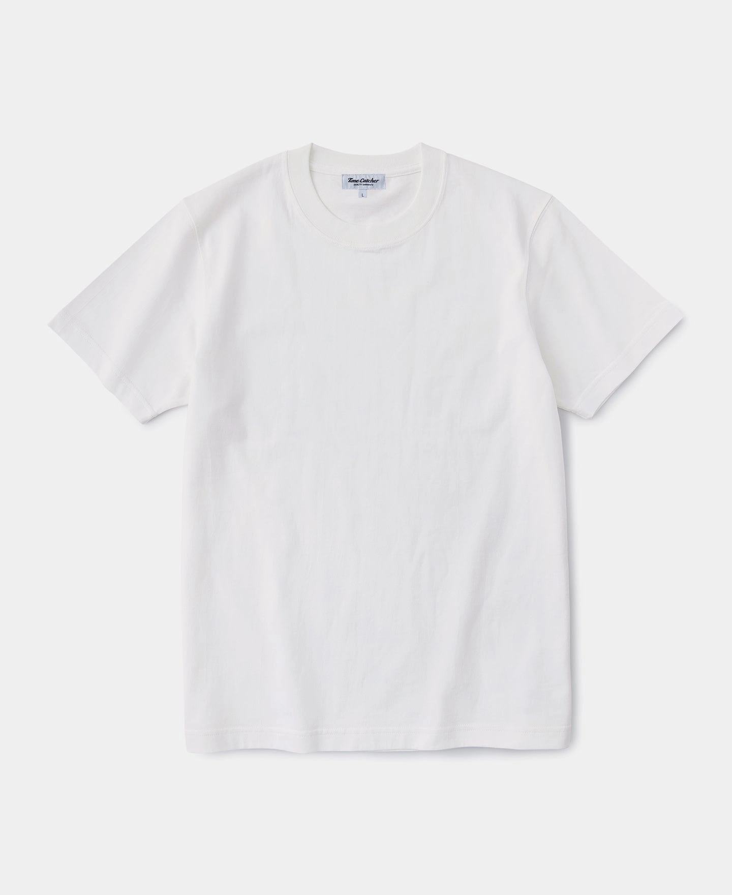 Classic Fit 7.4 oz Jersey Crewneck Tubular T-Shirt - White Easy Fit Easy Wear