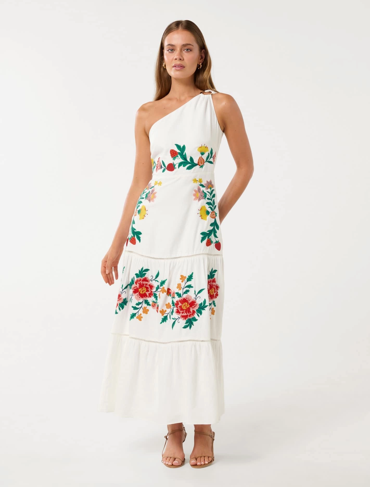 Comfy Fit Ollie One Shoulder Maxi Dress