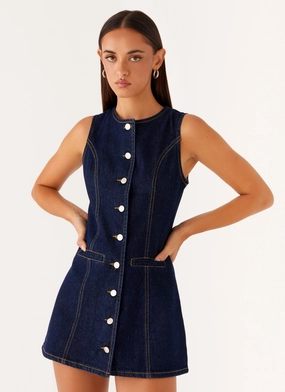 Daytime Mood Casual Fit Dolton Mini Dress - Indigo