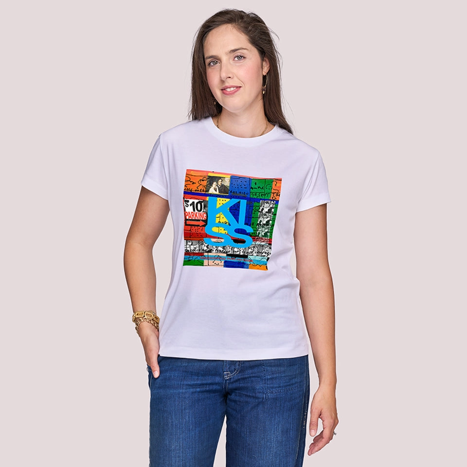 Lightweight Wear The Niki T-Shirt - Kiss Kiss