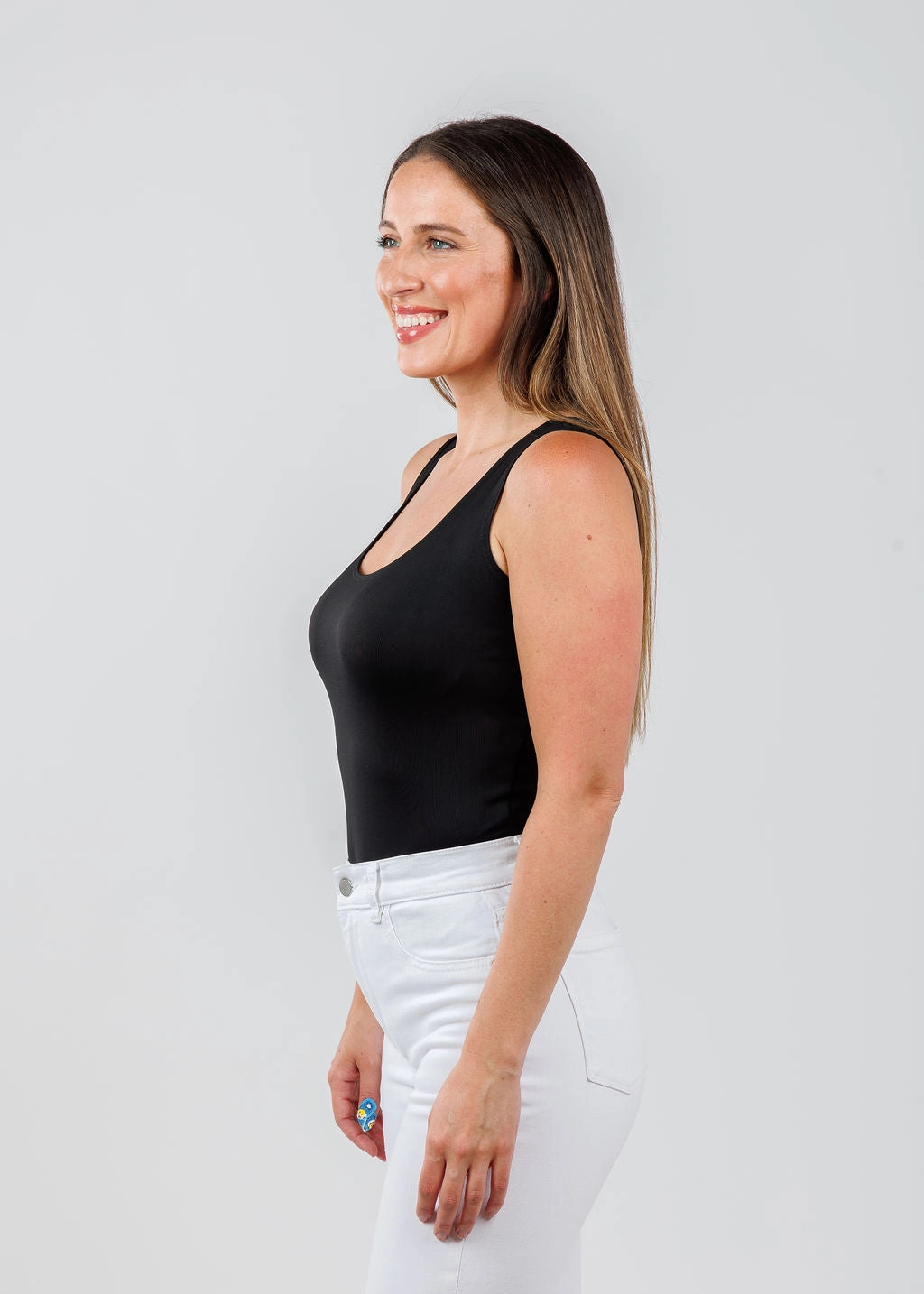 Versatile Design Athleisure Trend The Classic Micro Tank - Black