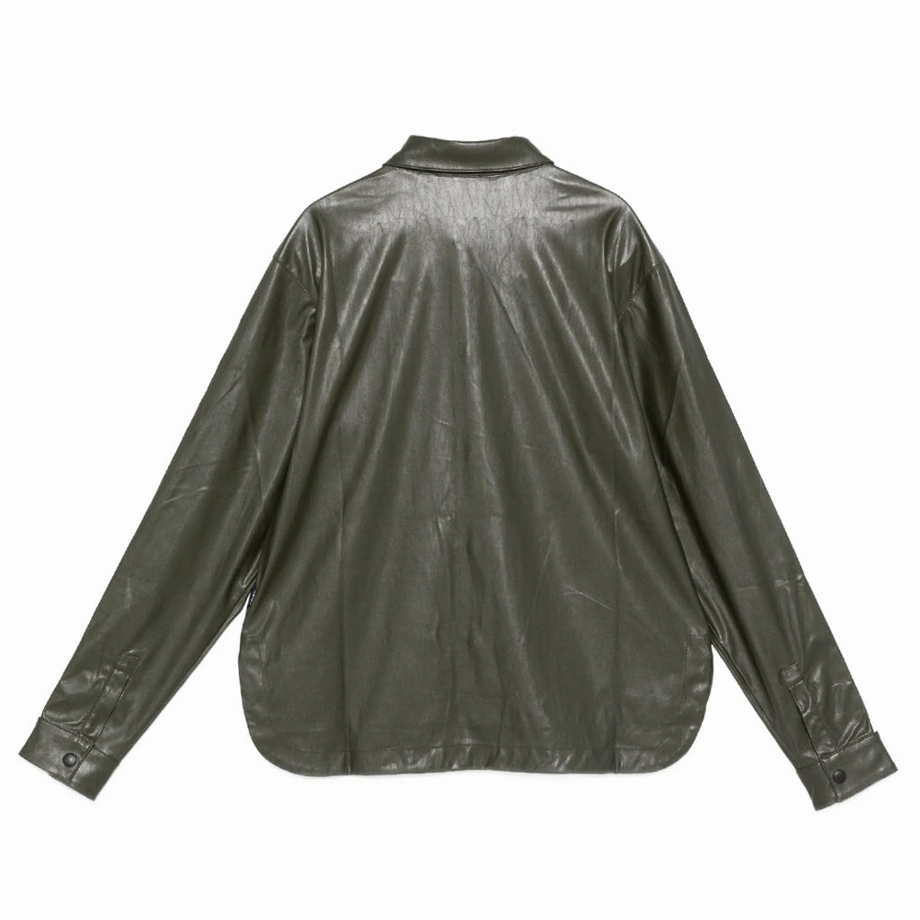 Palm Angels Kids PA Coated Track Shirt Rubberized grip