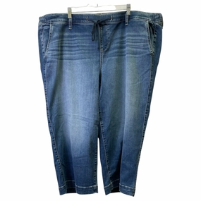 Pants Cropped By Torrid In Blue, Size:4X Water Repellent High Rise Design