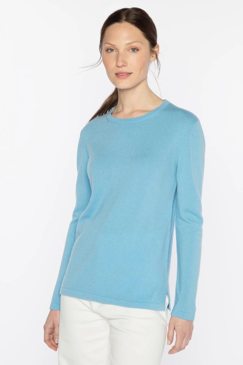 Long Sleeve Cashmere Crew Stylish Knit Layer