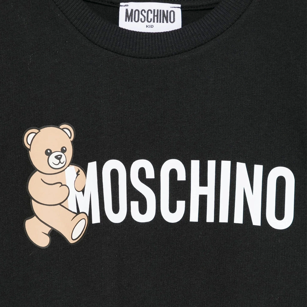 Moschino Kids Teddy Logo T-shirt Durable Color Retention