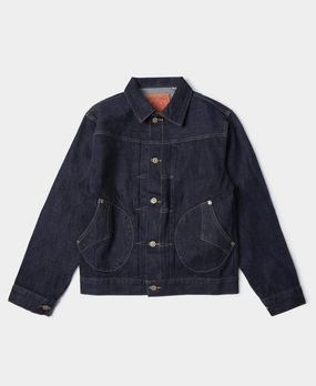 Ventilation System Lightweight Insulation Technology 1880 Indigo Dyed 15 oz Selvedge Denim Jacket
