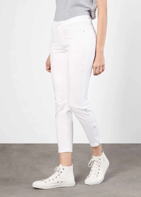Dream Chic Crop Jean - White Eco Dye Process