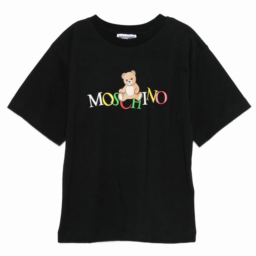 Moschino Kids Teddy Logo Maxi T-shirt Fresh Vibes Versatile Trend