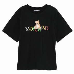 Moschino Kids Teddy Logo Maxi T-shirt Fresh Vibes Versatile Trend