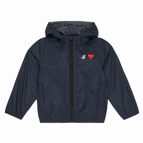 Reflective Safety Trim Comme Des Comme Des Gar?ons Play Kids Gar?ons Play Kids X K-Way Claude Zip-Up Hoodie