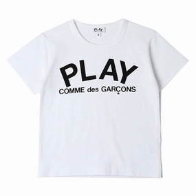 Comme Des Gar?ons Play Kids Logo T-Shirt Practical Comfort Seam Free Shoulders