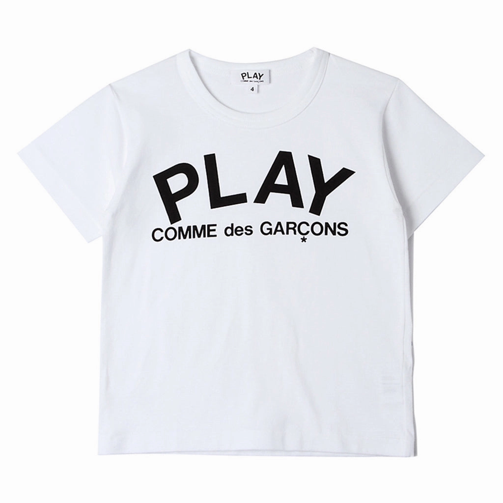 Comme Des Gar?ons Play Kids Logo T-Shirt Practical Comfort Seam Free Shoulders