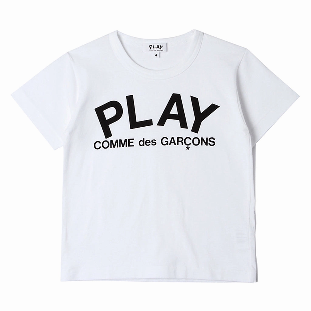 MultiDirectionalStretch SelfFabric Binding Comme Des Gar?ons Play Kids Logo T-Shirt