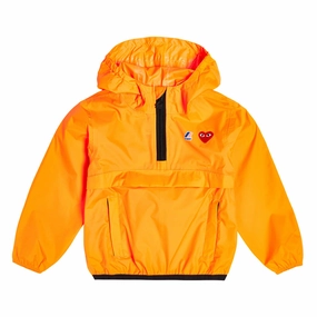 LightweightConstruction Flexible Shoulder Gussets Comme Des Gar?ons Play Kids X K-Way Claude Half Zip Hoodie