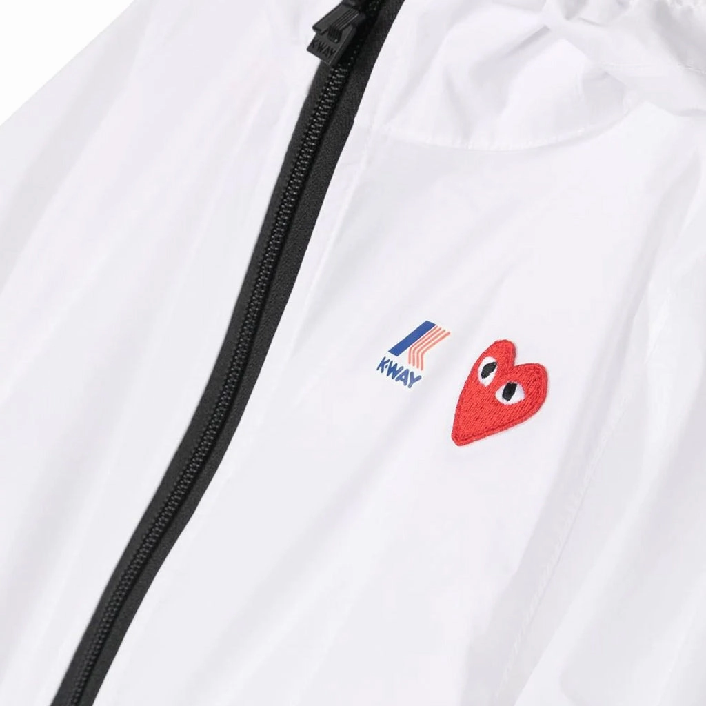 Compressed Packing Design Sleek Layers Comme Des Gar?ons Play Kids X K-Way Claude Zip-Up Hoodie