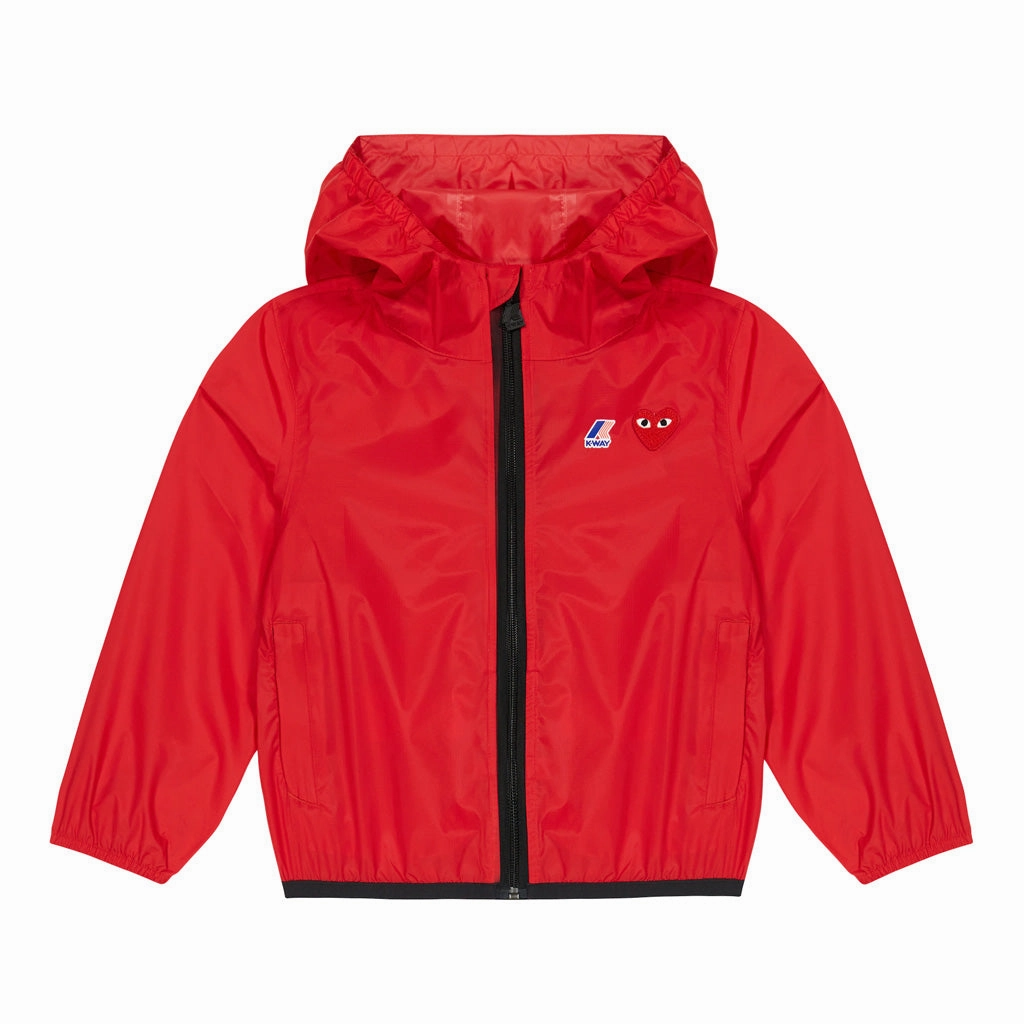 Comme Des Gar?ons Play Kids X K-Way Claude Zip-Up Hoodie Abrasion Resistant Fabric