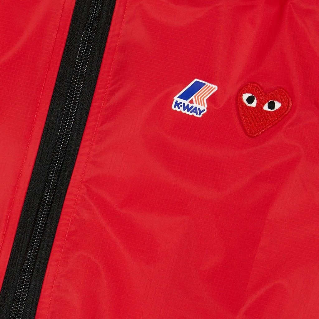 Pre Shrunk Cotton Blend Comme Des Gar?ons Play Kids X K-Way Claude Zip-Up Hoodie