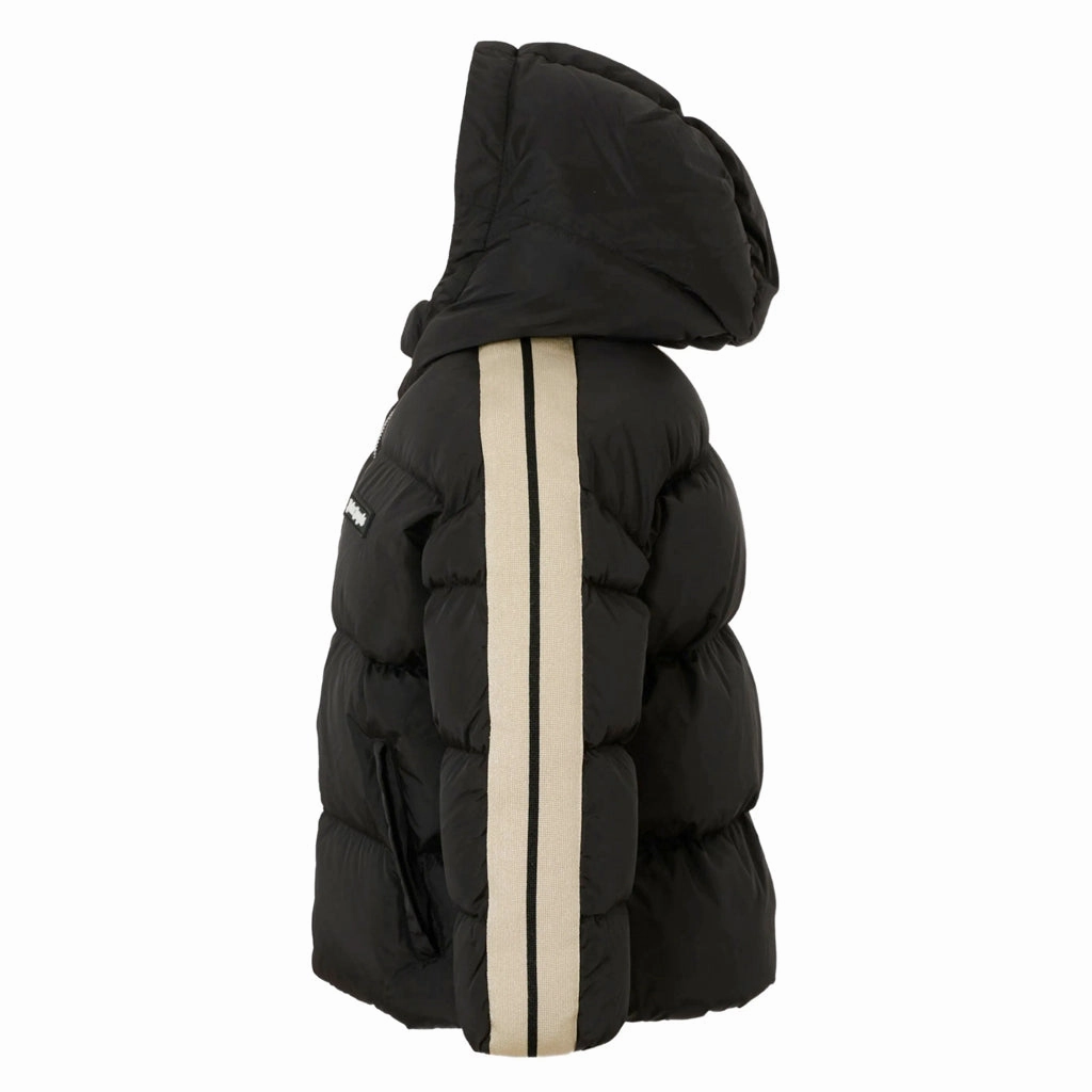 SlimSilhouette Breathable Design Palm Angels Kids PA Track Hooded Puffer Jacket