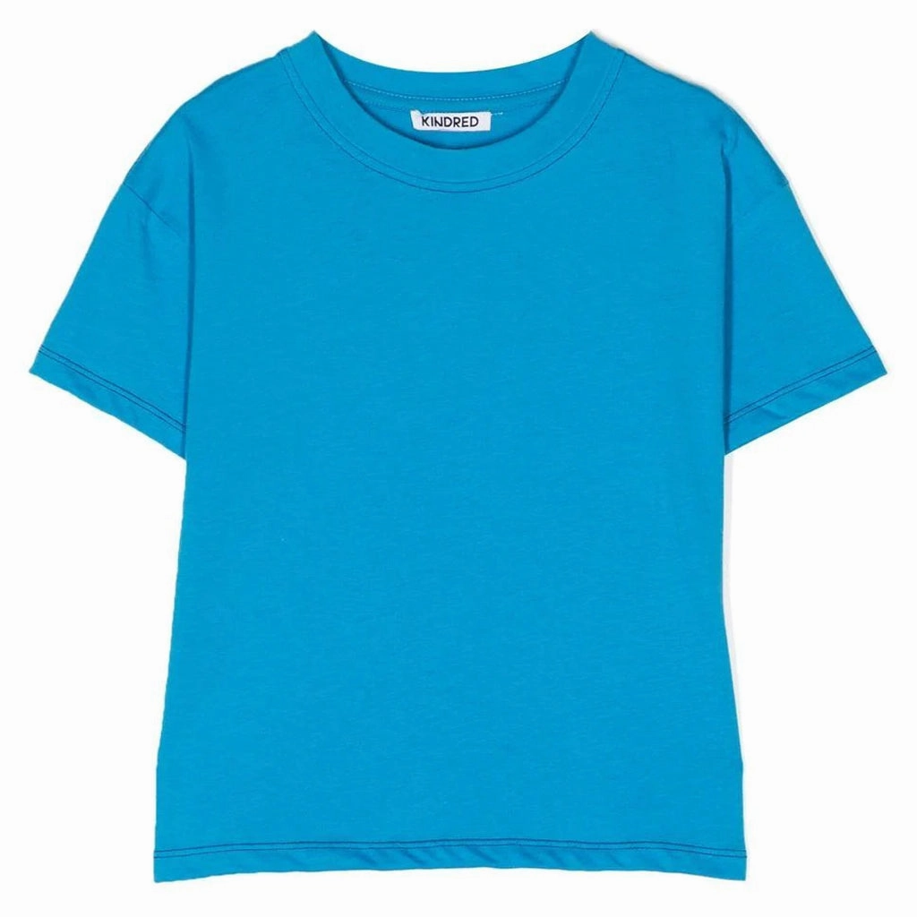 Stretchable Waistband Contrast Stitch Short Sleeve T-Shirt