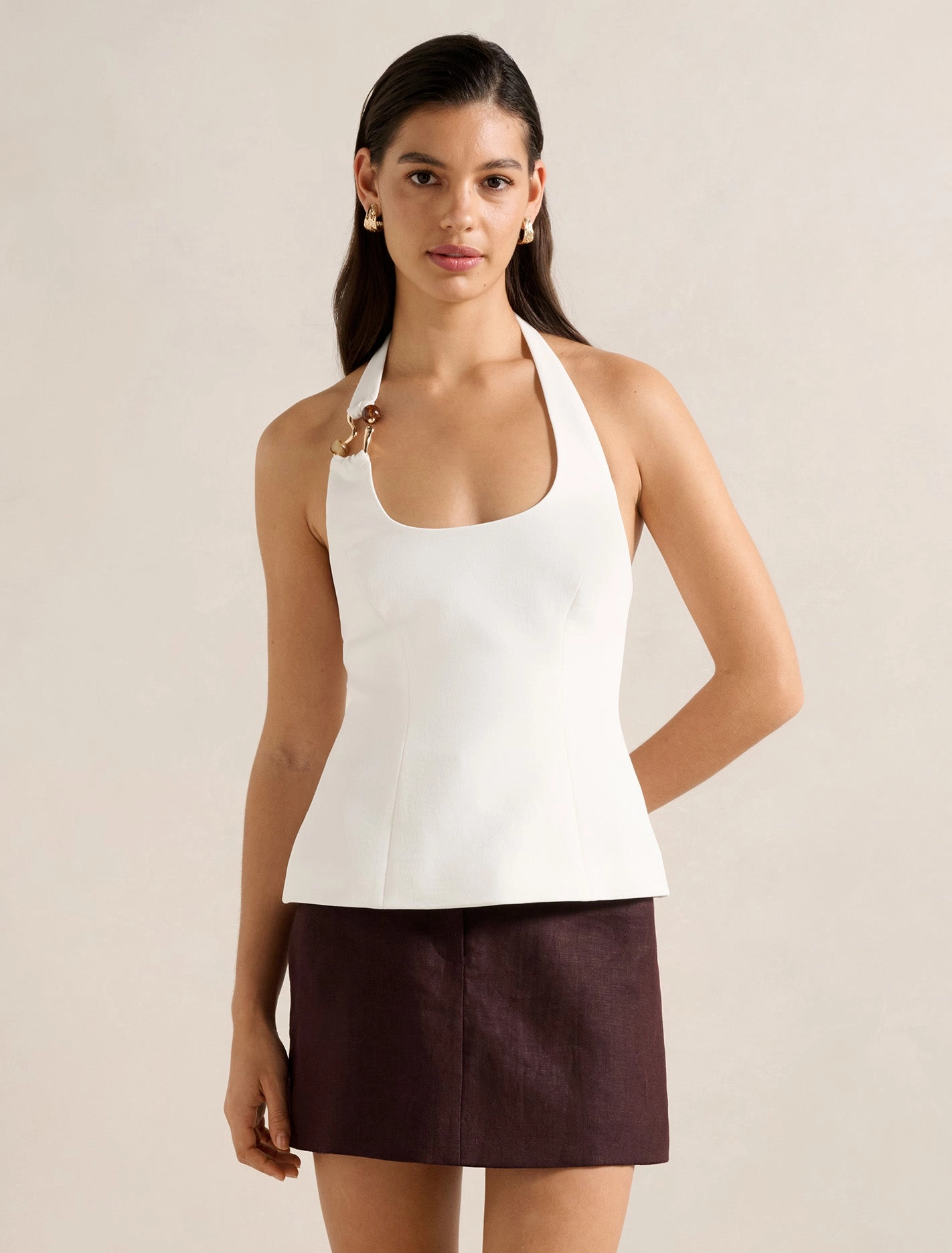 Active Wear Quick Dry Technology Dina Hardware Detail Top